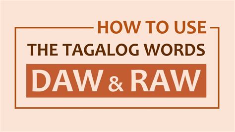 DAW: Tagalog.